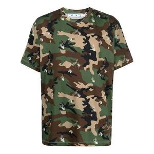 Футболка ss21 cozy camouflage pattern short sleeve loose fit camouflage Off-White, камуфляж