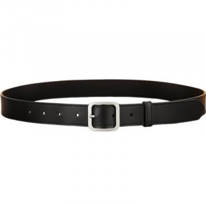 WARRIOR Разделанный кожаный ремень унисекс, Black Pin Buckle