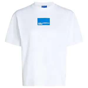 Футболка с коротким рукавом Karl Lagerfeld Reg Box Logo, белый