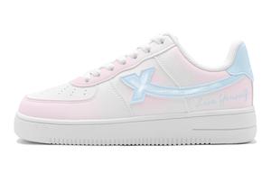 XTEP Износостойкие и легкие низкие кроссовки для скейтбординга Air Force One, женские, синие, розовые