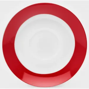Van Well блюдце «Vario», (набор, 6 предметов, 6 блюдец Ø 14,5см), фарфор, можно мыть в посудомоечной машине и использовать в микроволновой печи, Ø 14,5см, красный/белый