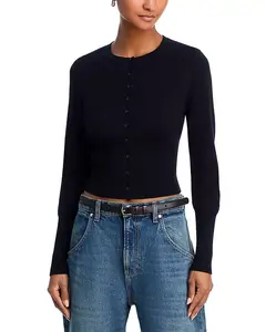 525 кардиган с круглым вырезом 525 America, черный