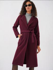 Bigdart Межсезонное пальто в цвете бургунди