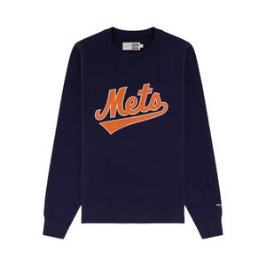 Толстовка Aimé Leon Dore x New York Mets Chainstitch Crewneck Sweatshirt, цвет Eclipse