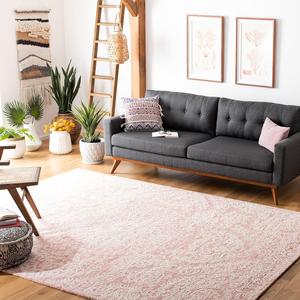 Ковер SAFAVIEH, 305 x 427 см, Metro Collection, Pink & Ivory, ручной работы из шерсти, идеально для гостиной, столовой, спальни (MET993U)