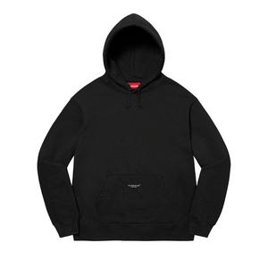 Толстовка Supreme Micro Logo Hooded Sweatshirt, Black