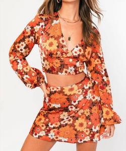 Мини-юбка с цветочным принтом Le Lis, Floral