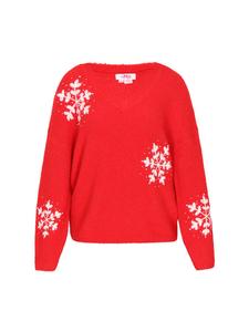 MyMo Женский свитер красного цвета