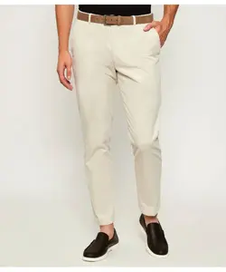 Вельветовые брюки Denz Slim fit Oscar Jacobson, бежевый