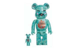 BE@RBRICK ACU X Jahan Loh 400%100% 2022 Zhao Cai Jin Bao God Of Wealth Green модные фигурки 7см/28см