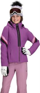 Лыжная куртка Obermeyer для девочек Piper, утепленная и водонепроницаемая, с системой продленного ношения, Purple French Lilac