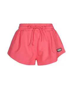 Хлопковые шорты с эластичным поясом Msgm, розовый