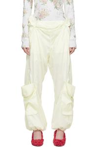 Open Yy Желтые брюки-карго с подвернутым поясом