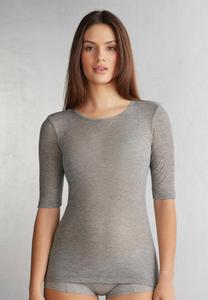 Топ Intimissimi Long sleeved top, Grey/Mottled Light Grey