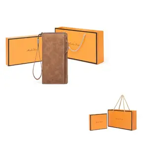 MashaLanti Кожаный кошелек из полиуретана с отделением для монет и карт мужской кофейный, Coffee