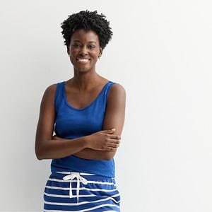 Женская пижама-топ Sonoma Goods For Life, Navy Peony