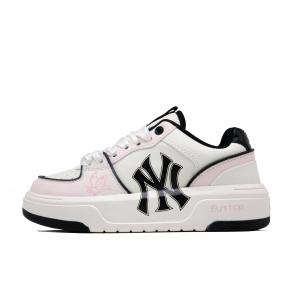 MLB Кроссовки для скейтбординга Chunky Liner Pink Butterfly Loves Flower с нескользящей подошвой, износостойкие, унисекс, белые