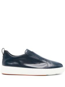 Кожаные кроссовки Santoni, синий