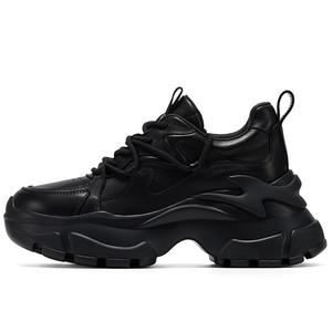 Кроссовки женские толстые низкие Gg-Cc, черный