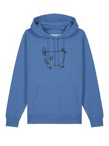 Толстовка Watapparel  Le poulet - das Huhn, синий