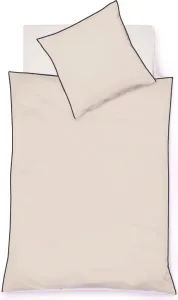 Постельное белье Black Premium Swiss Satin с трехсторонней окантовкой, сплошной жемчужный узор, размер 135 x 200 см Fleuresse