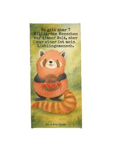 Mr. & Mrs. Panda Полотенце с изображением красной панды и надписью, пастельно-желтого цвета