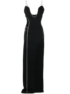 Платье макси без рукавов Philipp Plein, черный