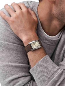 Мужские аналоговые часы Fossil с кожаным ремешком FS6012