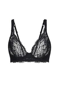 Кружевной бюстгальтер без косточек чувственные секреты Calida, черный