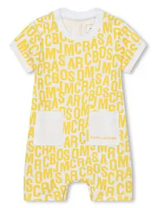 Ромпер из джерси с узором Marc Jacobs Kids, желтый