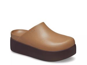 Сабо Crocs Dylan Platform Clog, серо-коричневый