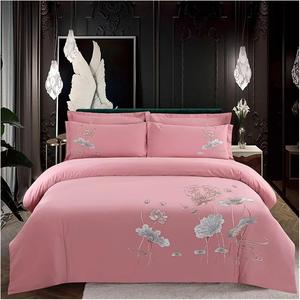 YUSIWOAL Комплект постельного белья хлопковый с восточной вышивкой листьев и цветов