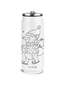 Mr. & Mrs. Panda Банки с напитками, бутылка с водой, лиса, коньки... белого цвета