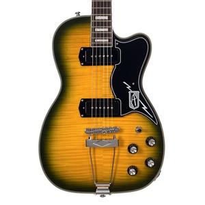 Электрогитара Airline Guitars Tuxedo - Dragonburst Flame - Hollowbody Vintage Reissue Electric Guitar - NEW!