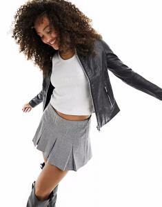 Байкерская куртка Barney's Originals с воротником черного цвета Barneys Originals