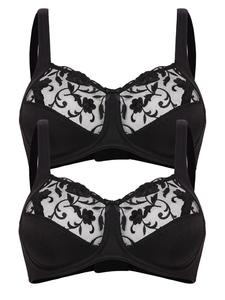 Бюстгальтер без косточек Felina 2er Pack BH ohne Bügel, черный