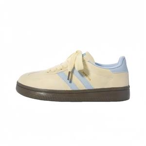 Luji Женские противоскользящие лоу-топы для скейтбординга в желто-синем цвете, цвет Yellow Blue