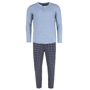 Мужской комплект для отдыха с длинным рукавом и фланелевыми брюками Ten West Apparel, черный