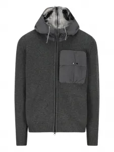 Толстовка на молнии C.P. Company, серый