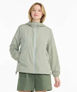 Водоотталкивающая, защищающая от УФ-излучения куртка с капюшоном Solar Pack, компактная и удобная в сложенном виде.