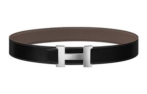 Ремень из телячьей кожи Constance шириной 3,8 см HERMES