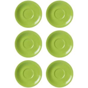 Набор блюдец jumbo doppio, 6 шт. Ritzenhoff, зеленый