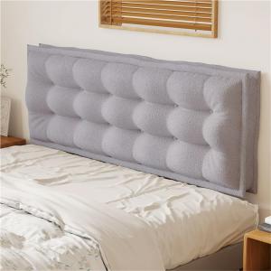 Hveqohls Подушка для изголовья кровати мягкая опорная для спальни и гостиной Gray