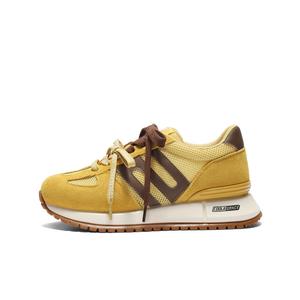 BELLE Женские разноцветные низкие кеды желтые, цвет Yellow