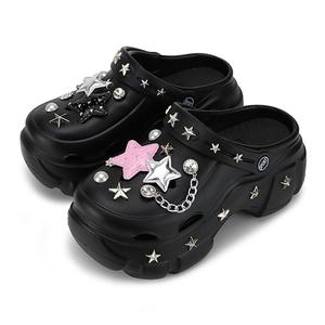 Клоги Unisex XMISTUO, 2314-54 Зеленый Y2K Урбан-шик Стиль Звезда Не Входит Окружность Края {Рекомендуем Размер Больше}