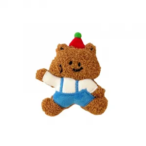 Милый плюшевый кулон наушники медвежонок высота 9см LOGISTAR