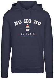 Пуловер F4NT4STIC Hoodie Ho Ho Ho Santa Claus Weihnachten, темно синий