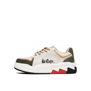 Увеличивающие рост нескользящие низкие кроссовки для скейтбординга унисекс Lee Cooper, Beige Green Men'S