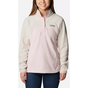 -Женский флисовый свитер Benton Springs на кнопках 1/2 Columbia, розовый