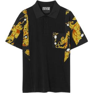 VERSACE JEANS COUTURE Мужская черная поло